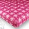 Prześcieradło My Little Pony serduszka i podkowy 140x200, rózowe