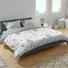 Komplet pościeli Fashion w pastelowe listki 200x200 lub 200x220