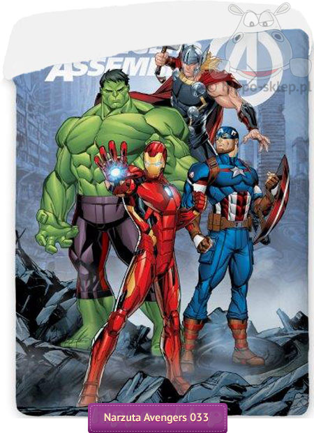 Narzuta Avengers Marvel superbohaterzy 140x195,