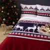 Flanelowe pościele z motywem świątecznym 140x200 + 70x80