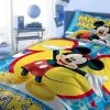 Pościel Myszka Miki Disney niebiesko-żółta,135x200