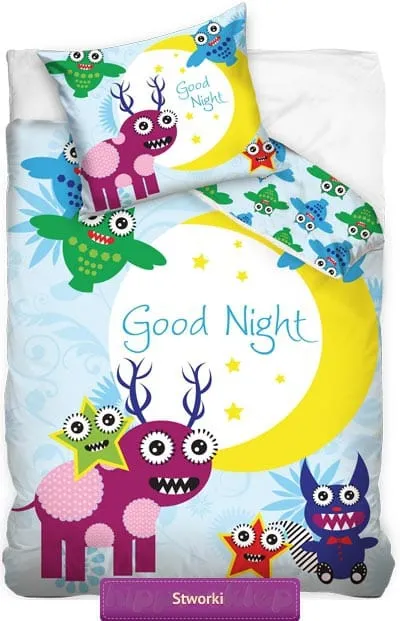 Pościel wesołe stworki 140x200 lub 160x200