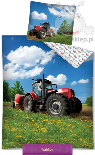 Pościel świecąca z ciągnikiem rolniczym 2639 160x200 i 150x200