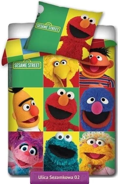 Pościel Ulica sezamkowa SS 2002 160x200 i 140x200