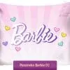 Duża poszewka z napisem Barbie 70x80 lub 50x80 cm, różowa