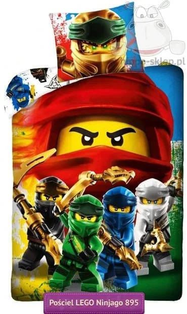 Pościel wojownicy Lego Ninjago 140x200 i 135x200,