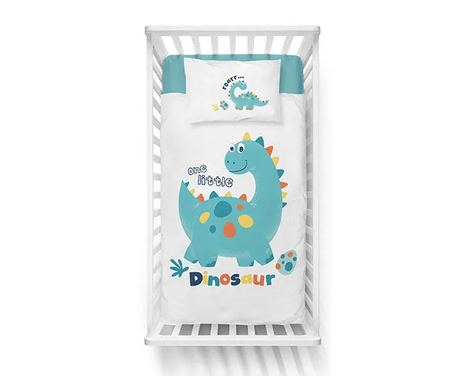 Bambusowa pościel do łóżeczka z metryką 90x130