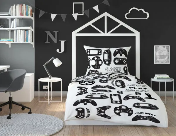Pościel z modelami kontrolerów do gier 150x200