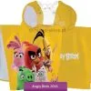 Ponczo plażowe dla dzieci Angry Birds 60x120, żółte