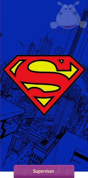 Duży ręcznik Superman SUP-8001 DC Comics Carbotex 5902385210188