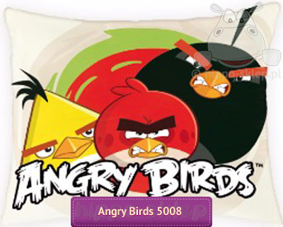 Duża poszewka Angry Birds 70x80 cm, kremowa