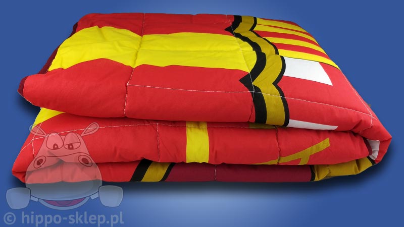 Narzuta FC Barcelony czerwono żółta