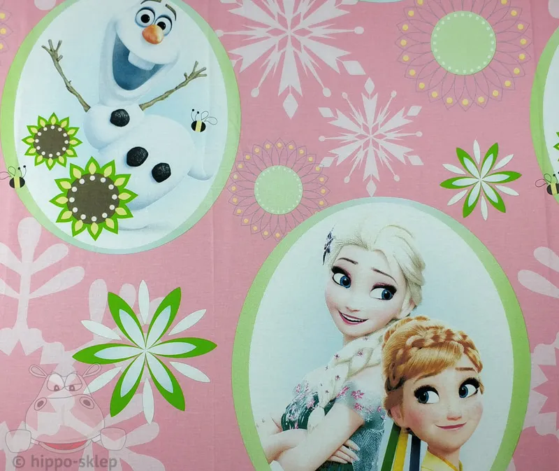 Prześcieradło Kraina Lodu 140x200 - z nadrukiem