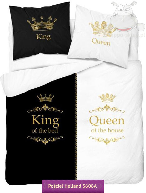 Pościel Królowa domu i Król łóżka 150x200 i 160x200