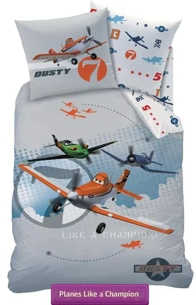 Szara pościel Planes Samoloty Disney-a 140x200 lub