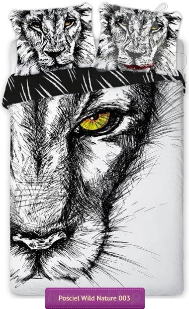 Pościel szkic lwa 160x200 + 2x 70x80
