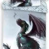 Dragon - święcąca pościel ze smokiem, 140x180, 120x160, 100x160, szara