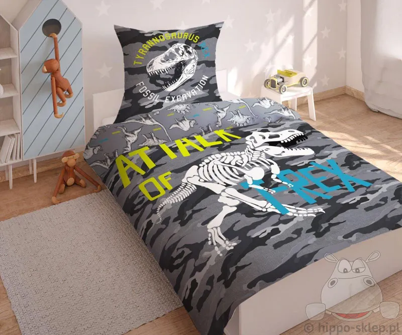 Świecąca w ciemności pościel z Dinozaurem 3042 Smukee