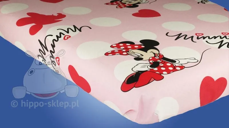 Prześcieradło płaskie dla dzieci z Myszką Minnie, Faro