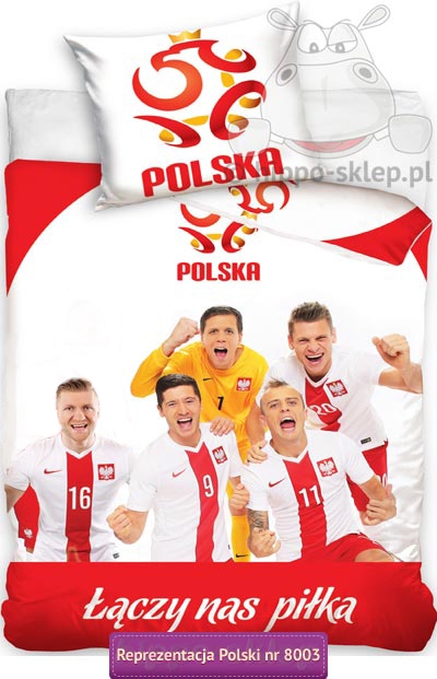 Pościel Piłkarskiej Reprezentacji Polski PZPN 135x200 lub 140x200