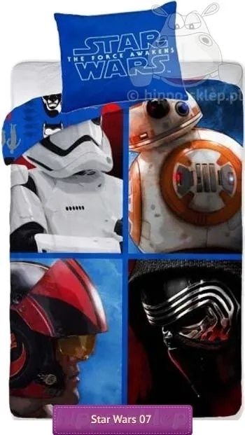 Pościel Star Wars 7 przebudzenie mocy 140x200 i 135x200, niebieska