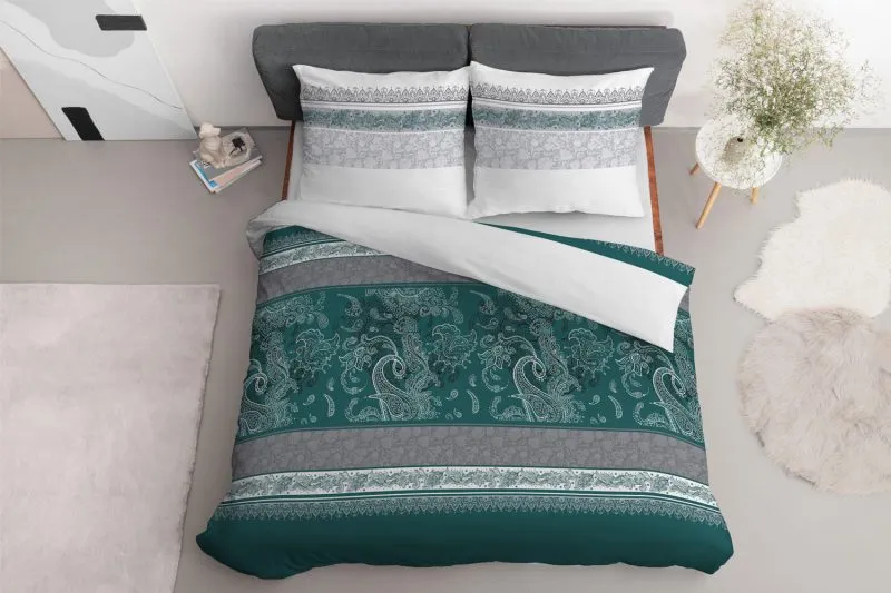 Pościel z bliskowschodnim motywem kwiatowym 200x200