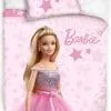 Pościel Barbie Mattel gwiazdki 140x200 lub 160x200, różowa