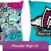 Dwustronna poszewka Monster High Lagoona Blue niebieska