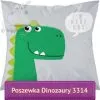 Poduszka dekoracyjna z dinozaurami 40x40 cm