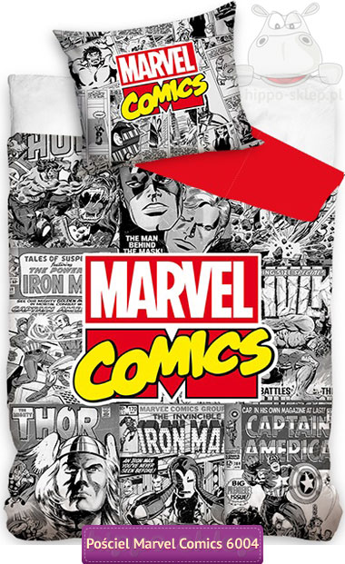 Pościel Marvel comics Pop-art 140x200, 160x200, 150x200.szary