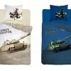 Pościel świecąca w ciemności z czołgiem i śmigłowcem 140x200 i 140x180, 120x160