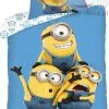 Pościel Minionki rozrabiają DM 027 140x200, niebieska