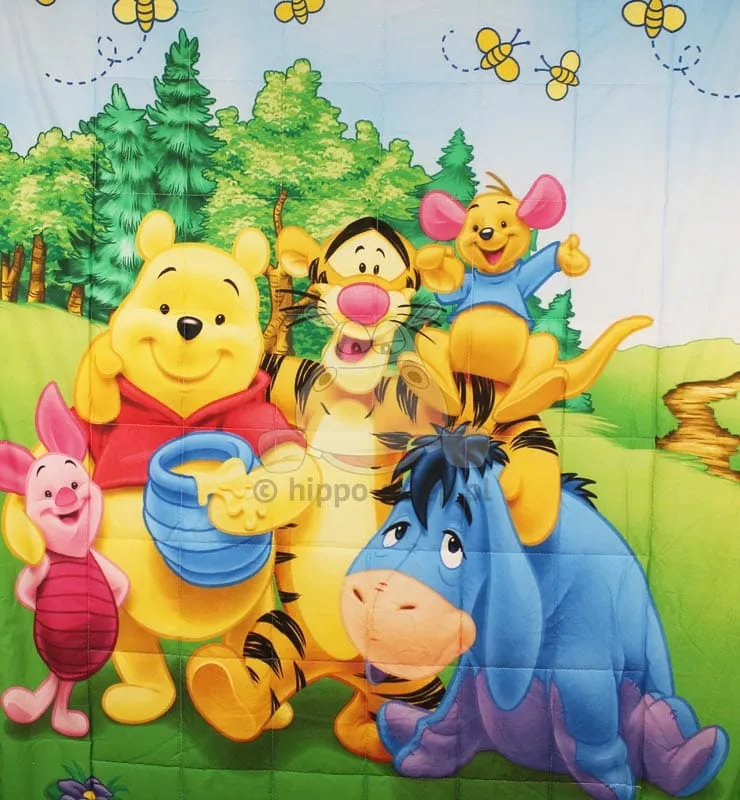 Narzuta dziecieca Kubuś Puchatek - nadruk