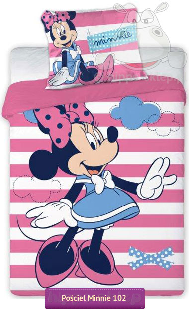 Mała pościel Disney Baby Minnie 80x120, 90x130, 100x135 i 90x120