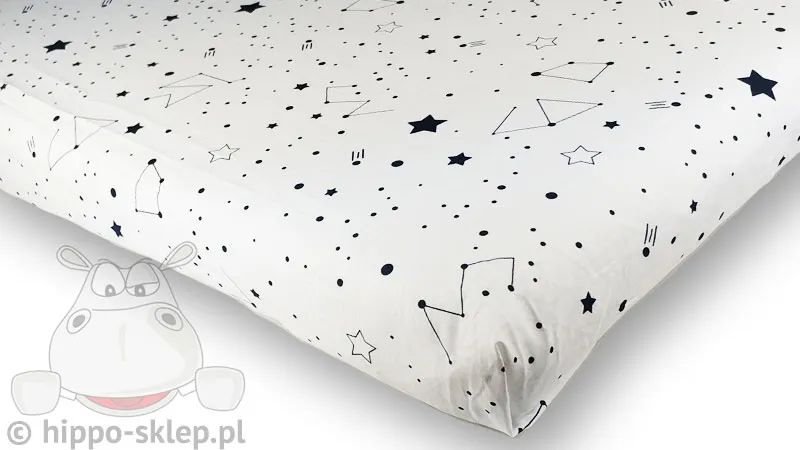 Prześcieradło konstelacje i gwiazdozbiory 140x200