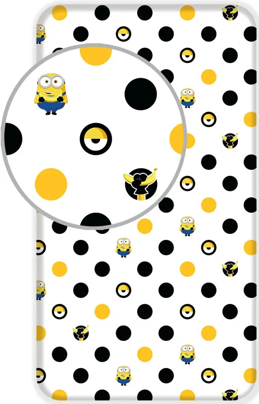 Bawełniane prześcieradła z Minionkami 