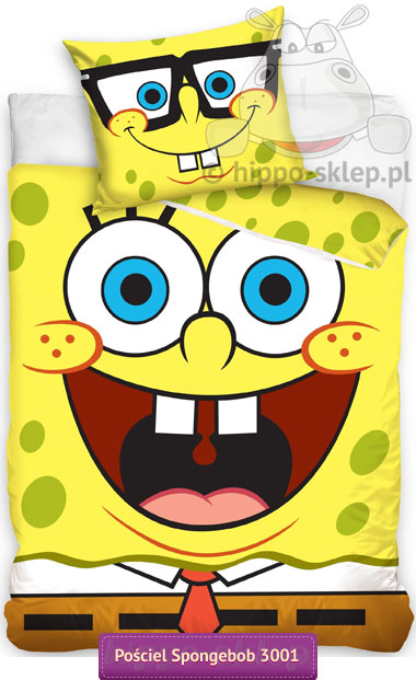 Pościel dla dzieci Spongebob 160x200, 140x200 cm, żółta
