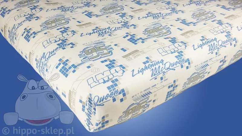 Prześcieradło Auta Cars 140x200 białe