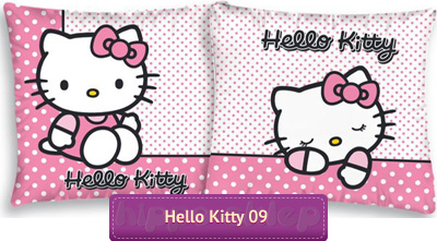 Bawełniana poszewka Hello Kitty 09 dla dzieci, dwustronna, Detexpol