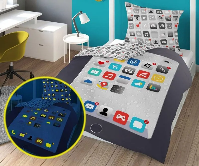 Poszewki na kołdry i poduszki z tabletem 135x200, 140x180