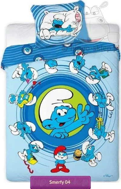 Pościel dla dzieci ze Smerfami 04 Faro 5907750538898