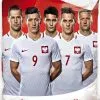 Narzuta z piłkarzami Reprezentacja Polski 140x195