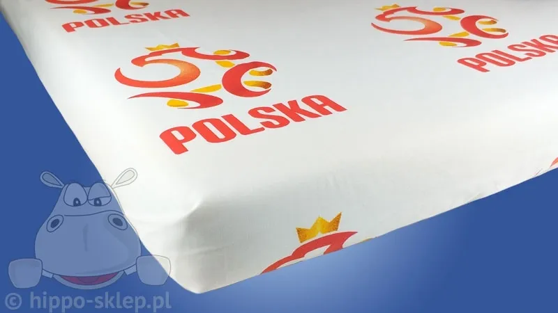 Prześcieradło reprezentacji - Łączy nas piłka 140x200, białe