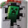 Pościel Minecraft Creeper 135x200 i 140x200, szara