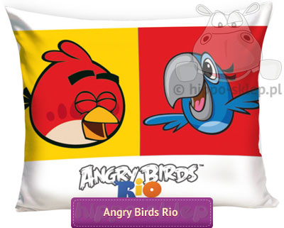 Duża poszewka Angry Birds Rio & Red 70x80 cm