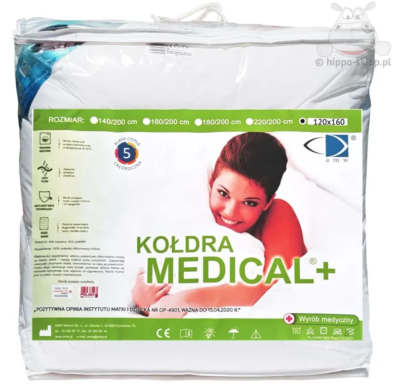 Kołdry antyalergiczne Medical dla dzieci pikowana