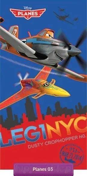 Dziecięcy ręcznik plażowy Samoloty - Dusty & Ishani, Disney, 820-153