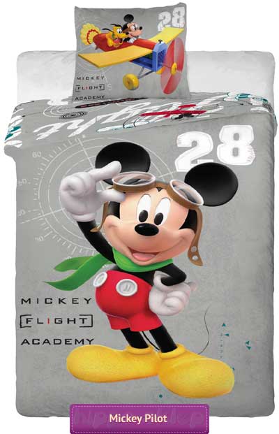 Pościel dla dzieci Myszka Mickey pilot Disney Jerry Fabrics 140x200