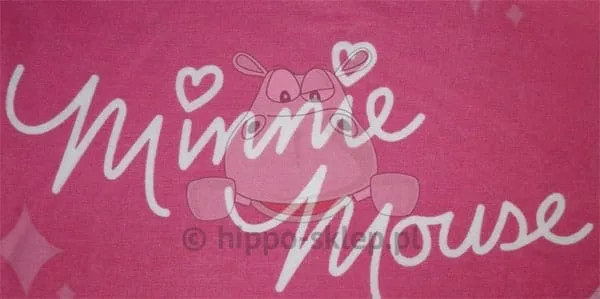 Nadruk na pocieli Minnie Mouse