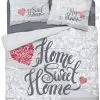 Bawełniana pościel Holland Home Sweet Home 150x200 lub 160x200
